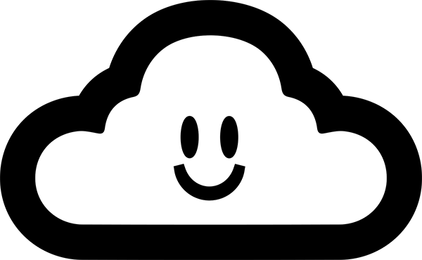 Thank You Cloudy Decal Single