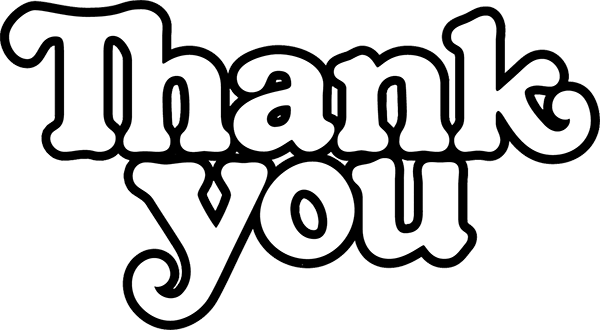 Thank You Logo Decal Single