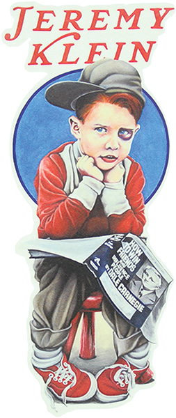 World Industries Klein Black Eye Kid Sticker