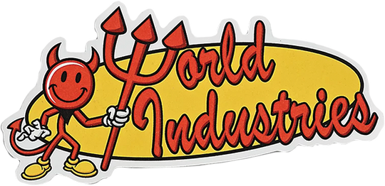 World Industries Oval Logo Die Cut Sticker Single