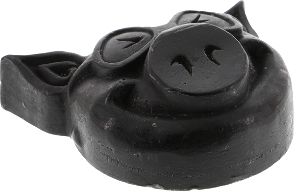 Pig Head Raised Curb Wax Black