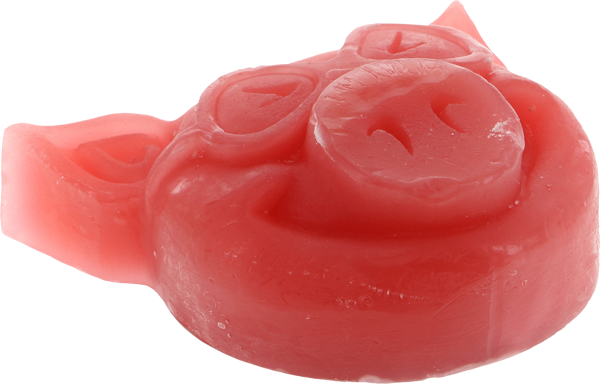 Pig Head Raised Curb Wax Red
