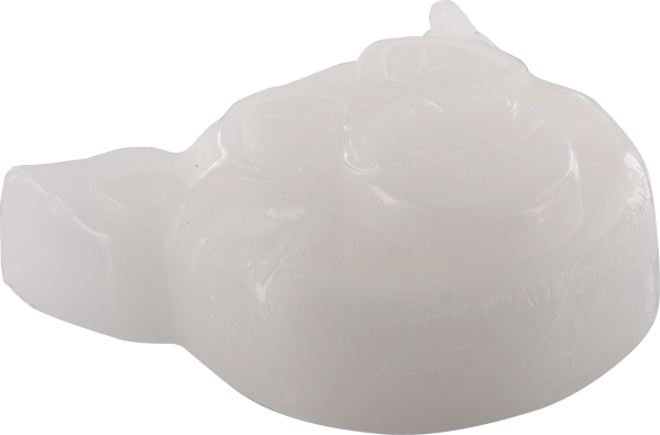 Pig Head Raised Curb Wax White