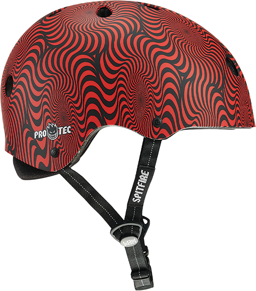 Pro Tec Protec (Cpsc) Low Pro Helmet XL/XXL-Spitfire Red Sw