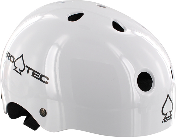 Pro Tec (Cpsc) Gloss White Helmet