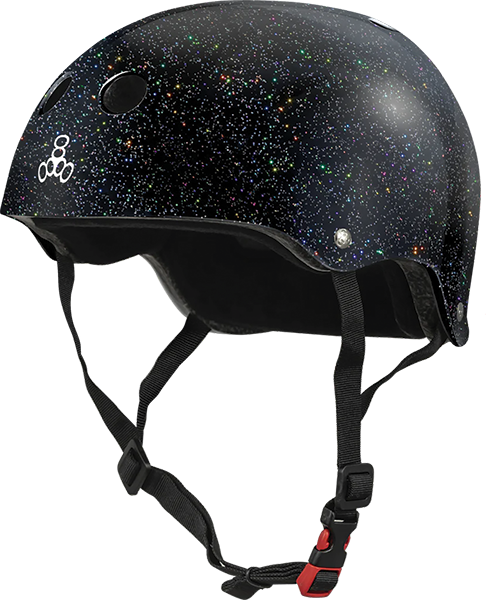 Triple 8 Certified Sweatsaver Black Glitter