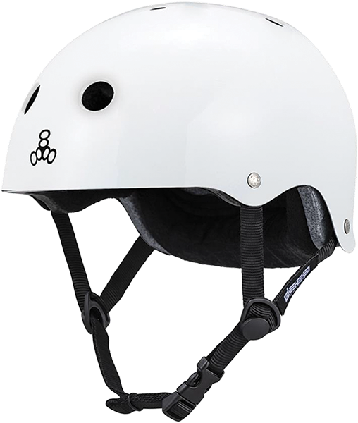 Triple 8 Certified Deep Cover XL/XXL-Gloss White