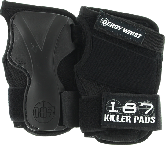 187 Derby Wrist Guard Black