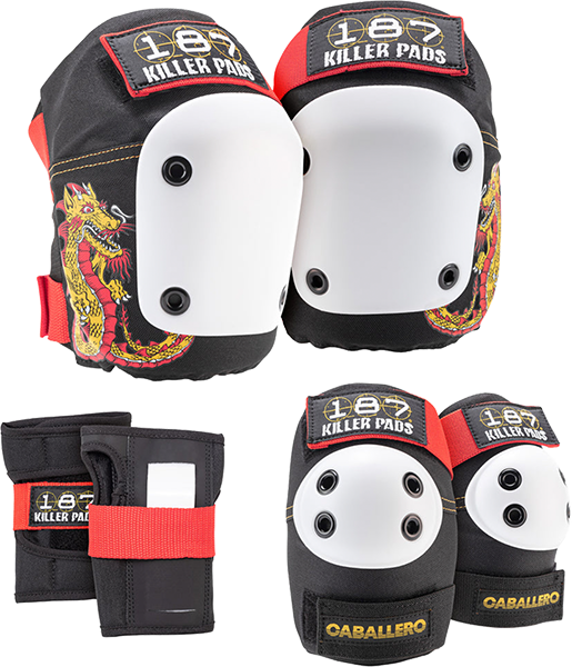 187 6-Pack Pad Set Caballero Dragon Blk