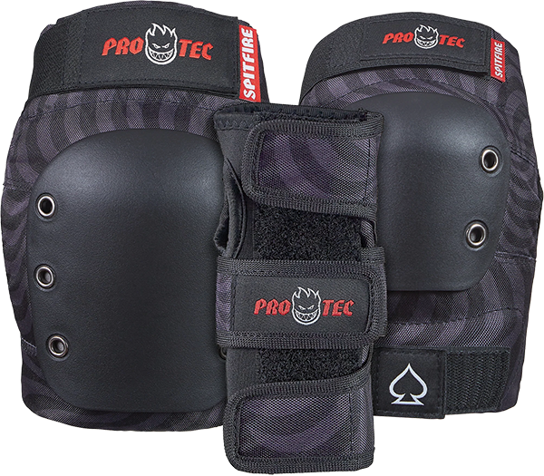 Pro Tec Junior 3 Pack Open Back Ys-Spitfire Black Swl