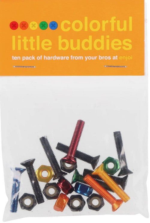 ENJOI COLORFUL LITTLE BUDDIES PHILLIPS HARDWARE 1" and 7/8" (10 BOLTS & 10 NUTS)