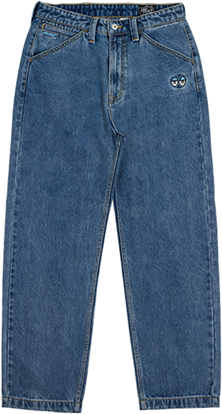 Krooked Eyes Denim Twill Pants Stone Wash