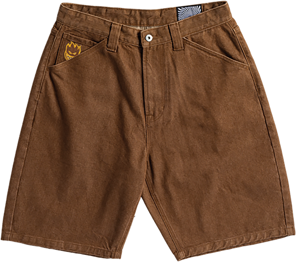 Spitfire Bighead Denim Shorts Brown