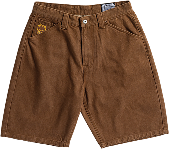 Spitfire Bighead Denim Shorts Brown