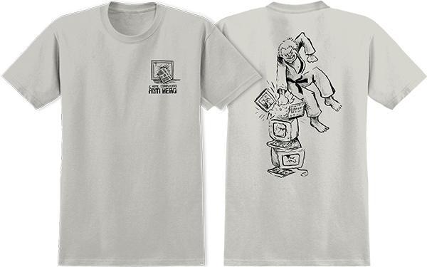 Anti-Hero I Hate Computers Tee Ice Grey