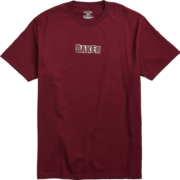 Baker Brand Logo Tee Burgundy