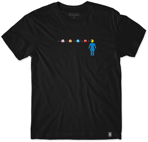 Girl OG Pac-Man Maze Tee Black