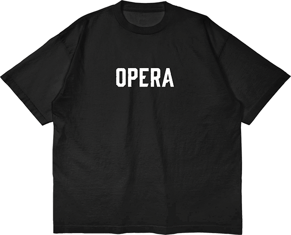 Opera Skateboards Font Tee Black