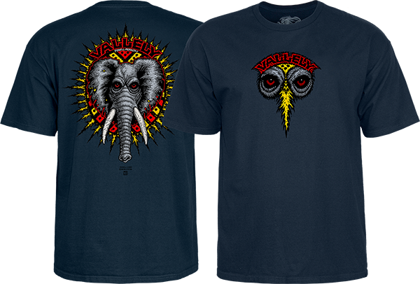 Powell Vallely Elephant Tee Navy