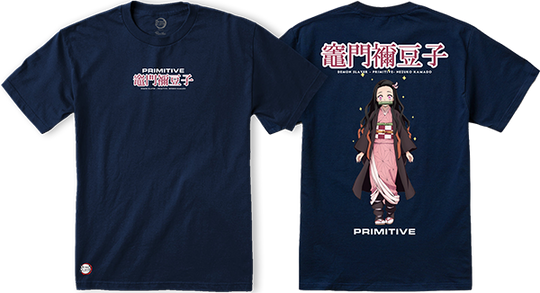 Primitive Nezuko Kamado Tee Harbor Blue
