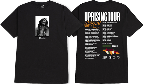 Primitive Uprising Tee Black