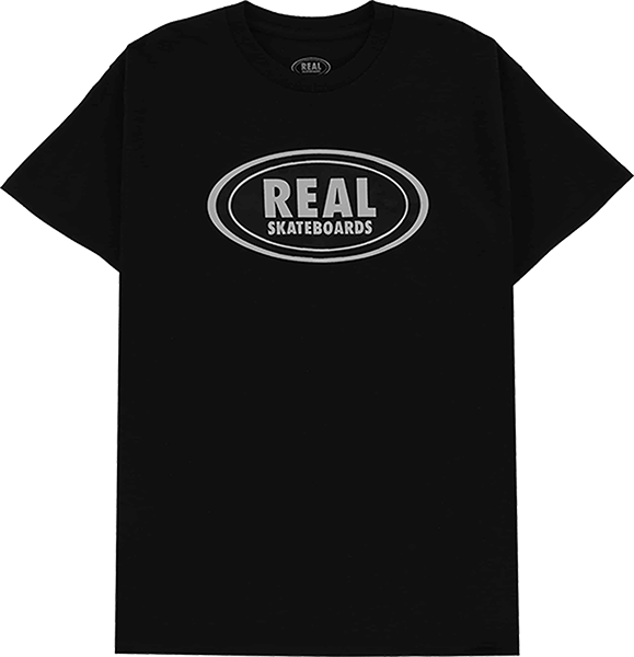 Real Oval Tee Black/Gr/Black
