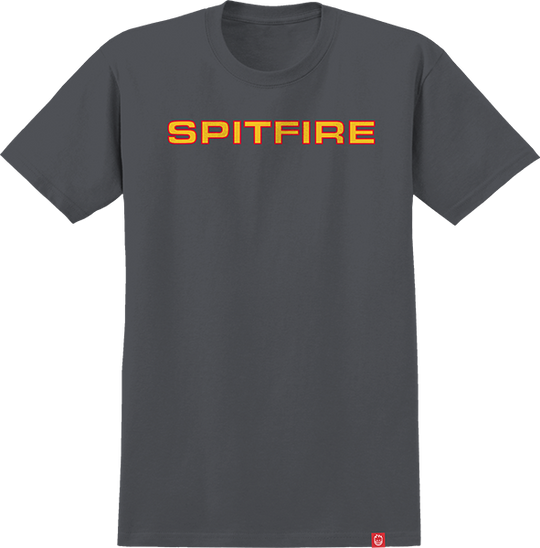 Spitfire Classic '87 Tee Charcoal/Gold/Red