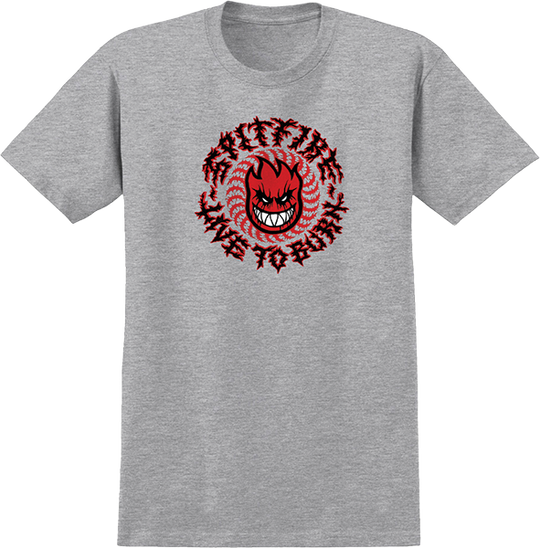 Spitfire Deathmask Classic Tee Heather Grey