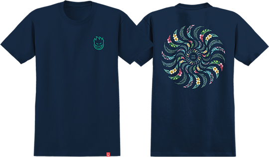 Spitfire Floral Classic Tee True Navy
