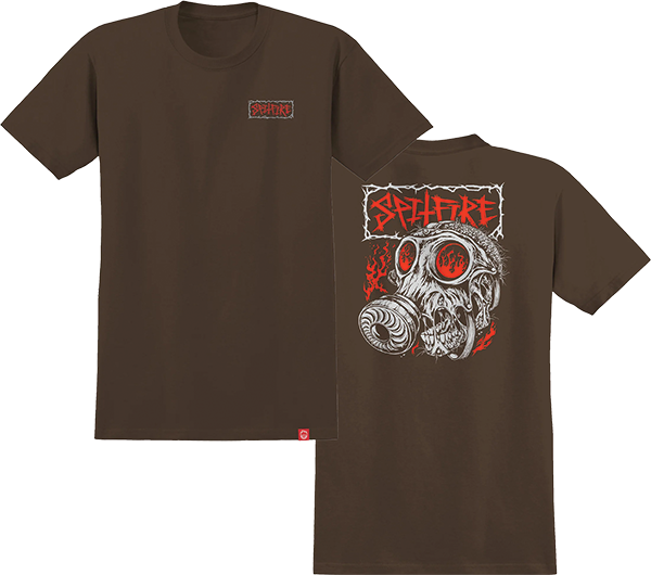 Spitfire Gas Mask Tee Dark Chocolate