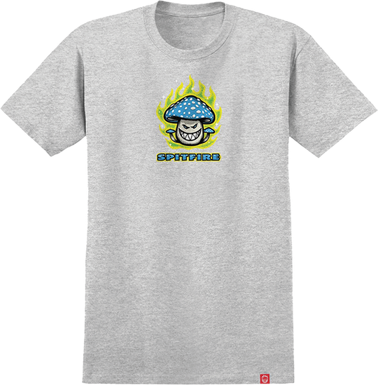 Spitfire Mushroom Bighead Tee Heather Grey