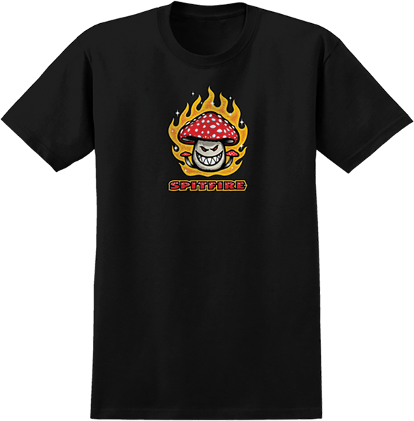 Spitfire Mushroom Bighead Tee Black/Red