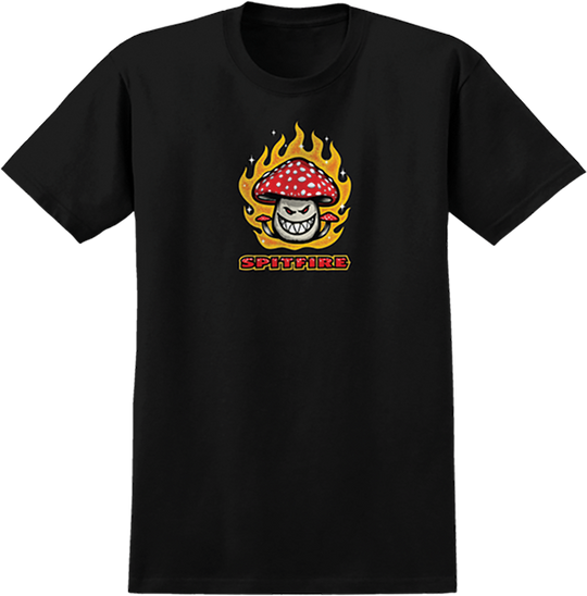 Spitfire Mushroom Bighead Tee Black/Red
