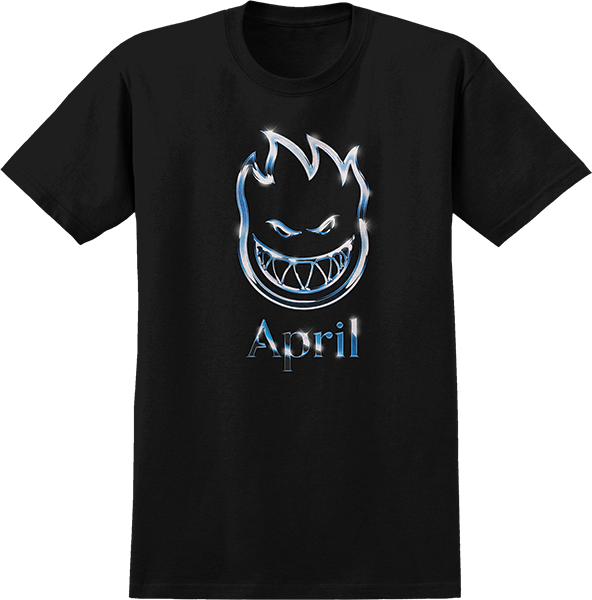 Spitfire April Chrome Bighead Tee Black
