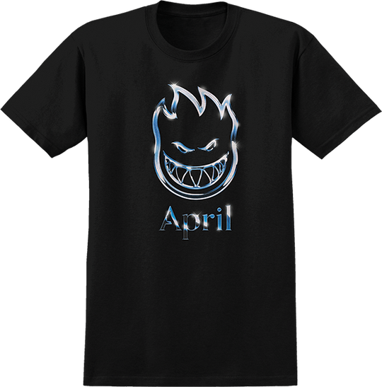 Spitfire April Chrome Bighead Tee Black