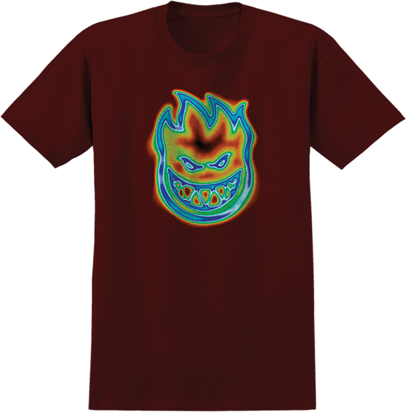Spitfire Radioactive Bighead Tee Burgundy