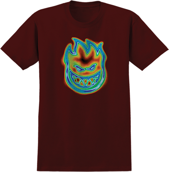 Spitfire Radioactive Bighead Tee Burgundy