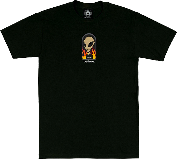 Thrasher X Aws Believe Tee Black