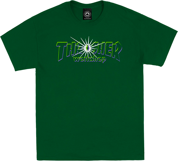 Thrasher X Aws Nova Tee Forest Green