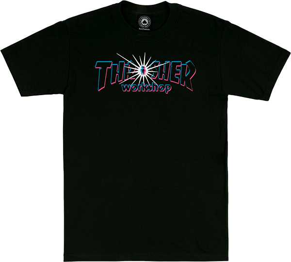 Thrasher X Aws Nova Tee Black