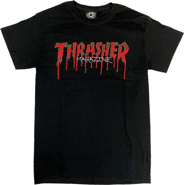 Thrasher Blood Drip Tee Black