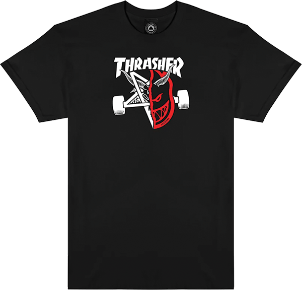 Thrasher Spitfire Thrash And Burn Tee Black