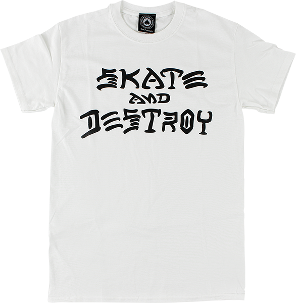 Thrasher Skate & Destroy Tee White
