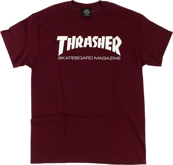 Thrasher Skate Mag Tee Maroon/White