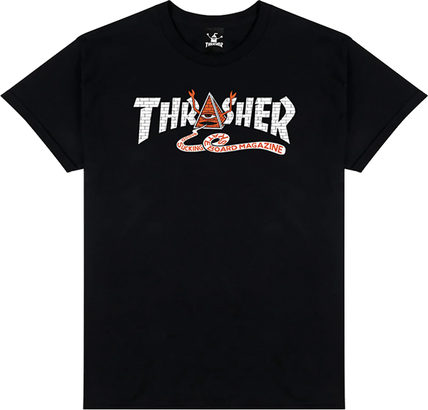 Thrasher Toy Machine Pyramid Tee Black
