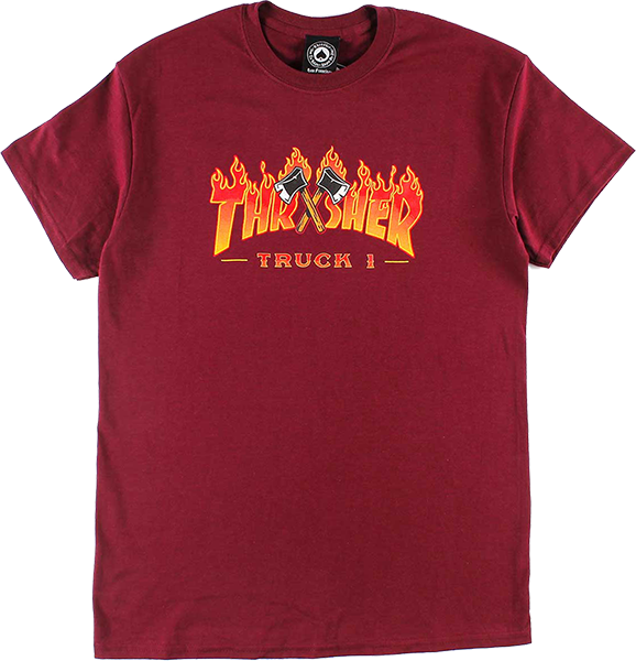 Thrasher Truck 1 Tee Maroon