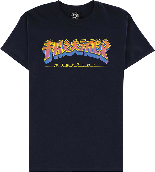 Thrasher Godzilla Burst Tee Navy