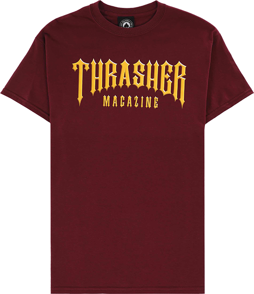 Thrasher Low Low Logo Tee Maroon