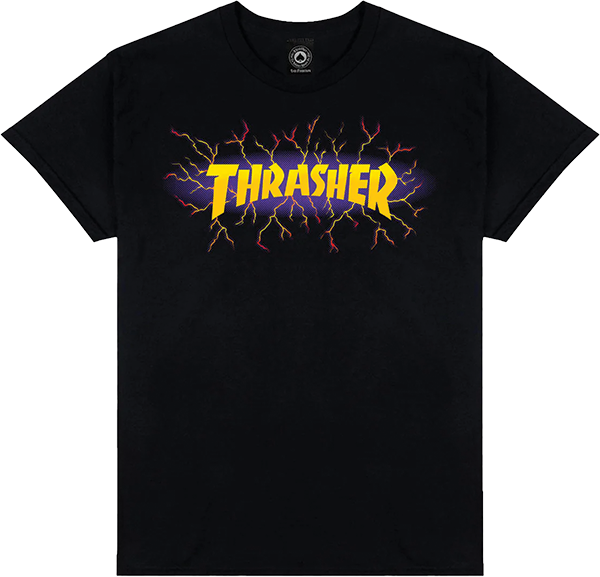 Thrasher Lightning Tee Black