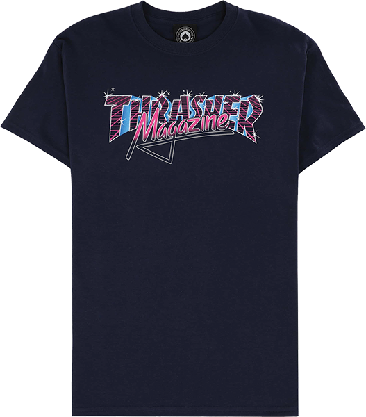 Thrasher Vice Logo Tee Navy